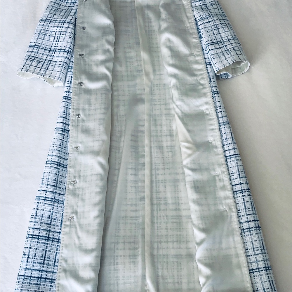 Designer inspired long jacket 100% natural fabric - Picture 4 of 6